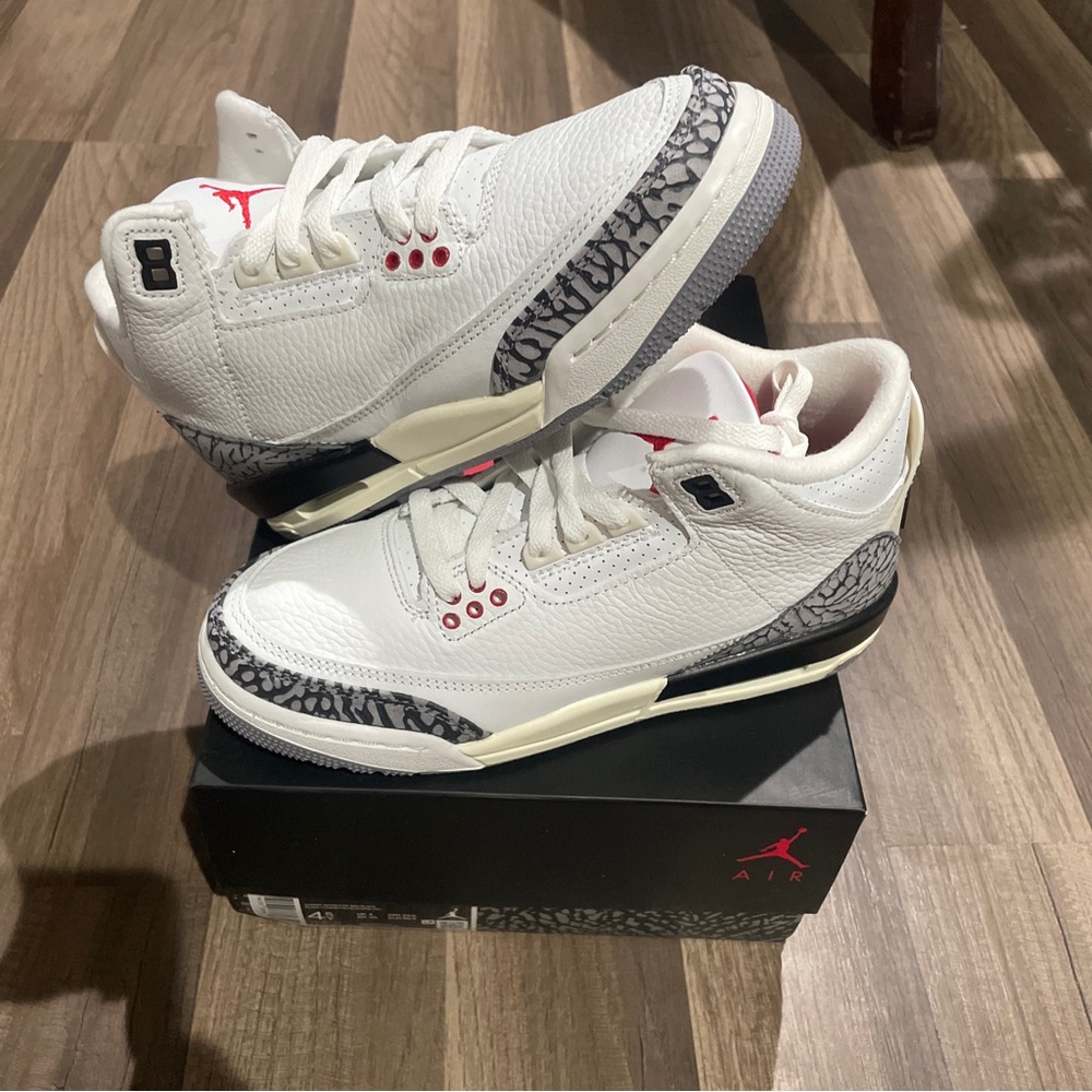 Air Jordan 3 Retro ‘White Cement Reimagined’ Size 4.5Y Brand New✅